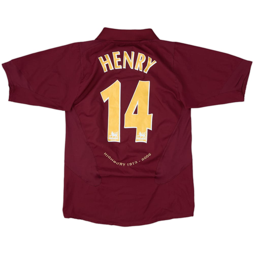 2005-06 Arsenal Home Shirt Henry #14 - 7/10 - (S)