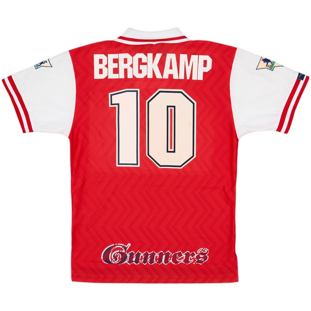 1996-98 Arsenal Home Shirt Bergkamp #10 - 8/10 - (M)