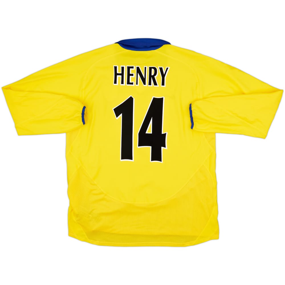 2003-05 Arsenal Away L/S Shirt Henry #14 - 8/10 - (L)