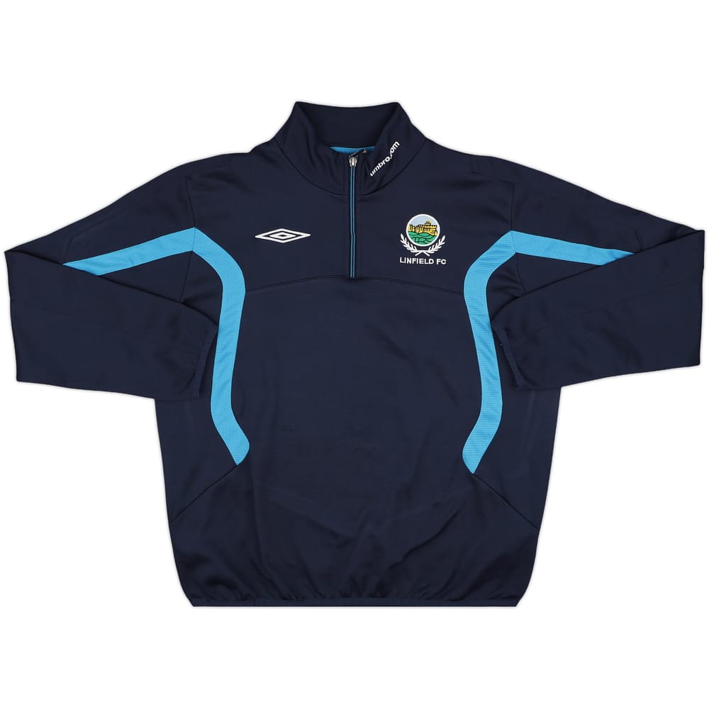 2011-12 Linfield Umbro 1/4 Zip Drill Top - 9/10 - (L)