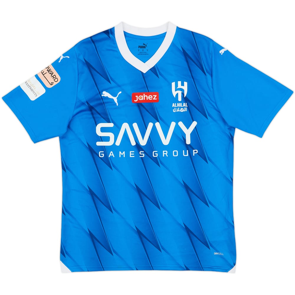 2023-24 Al-Hilal Home Shirt Nawaf #9 - 9/10 - (M)