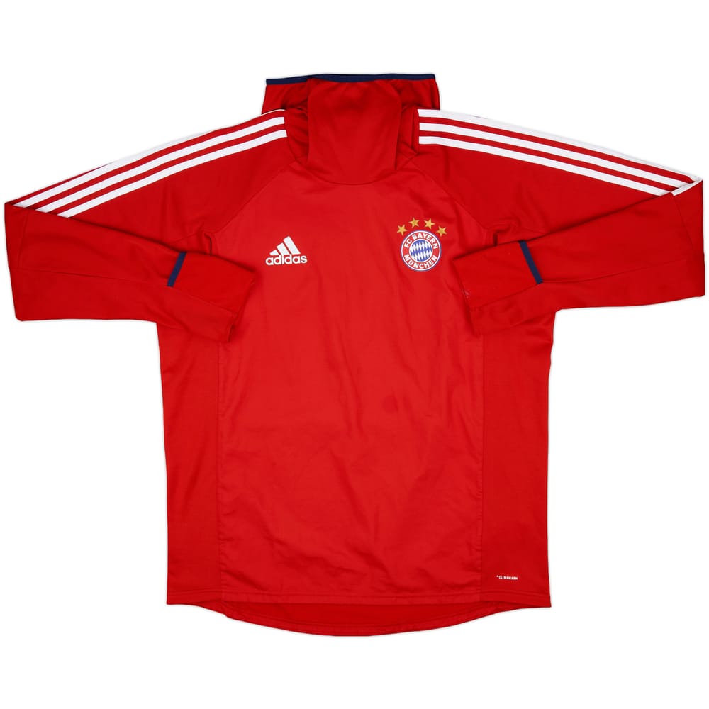 2017-18 Bayern Munich adidas Hooded Drill Top - 9/10 - (L)
