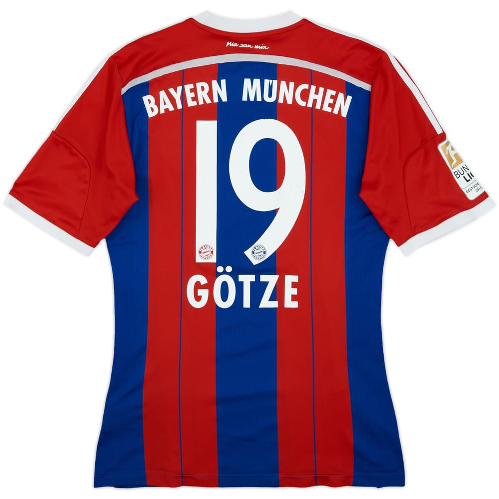 2014-15 Bayern Munich Home Shirt Gotze #19 - 7/10 - (M)