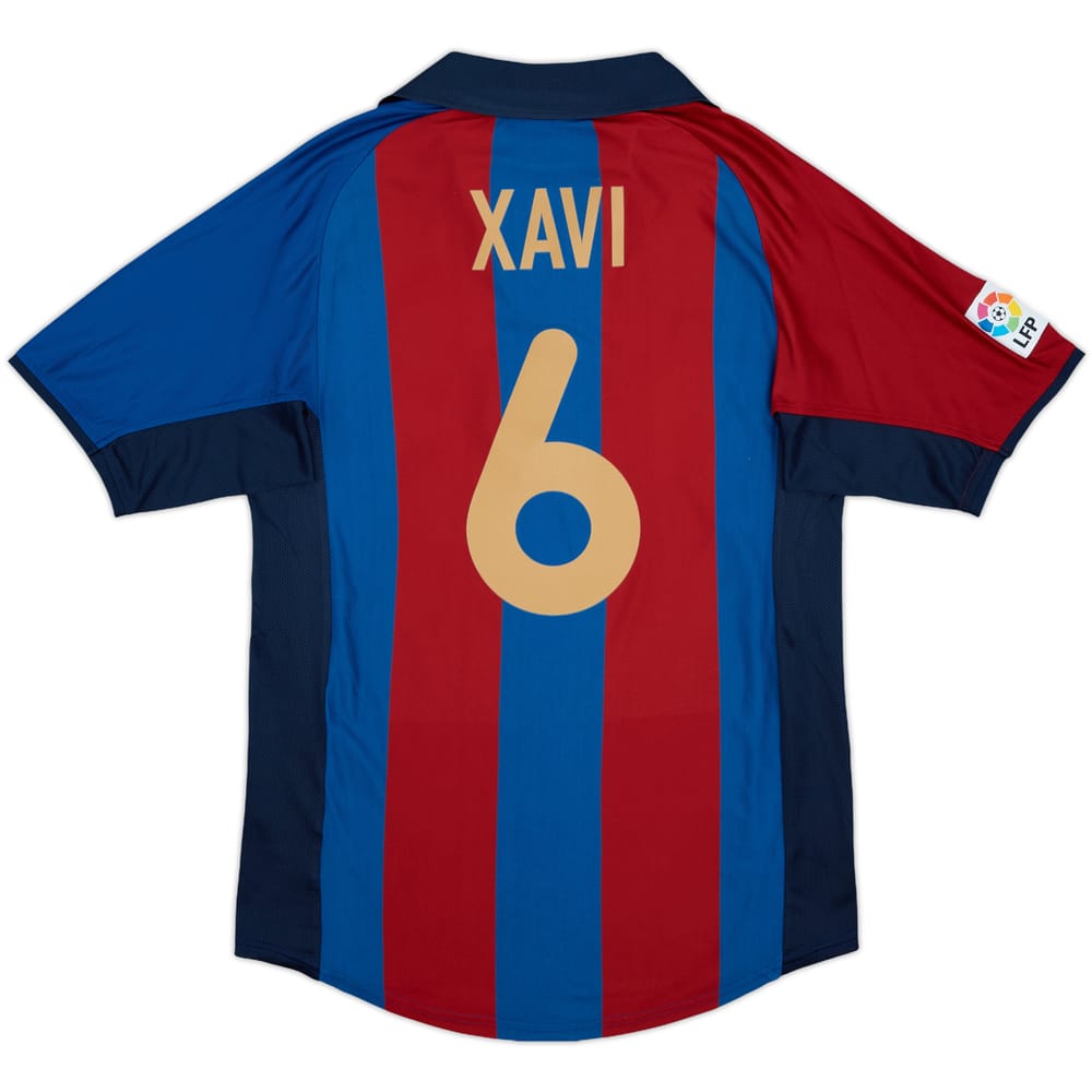 2001-02 Barcelona Home Shirt Xavi #6 - 8/10 - (S)