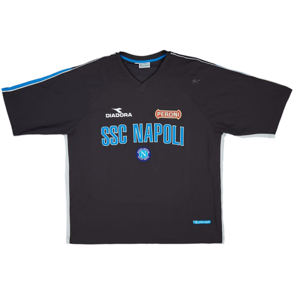 2000-01 Napoli Diadora Training Shirt - 6/10 - (XL)