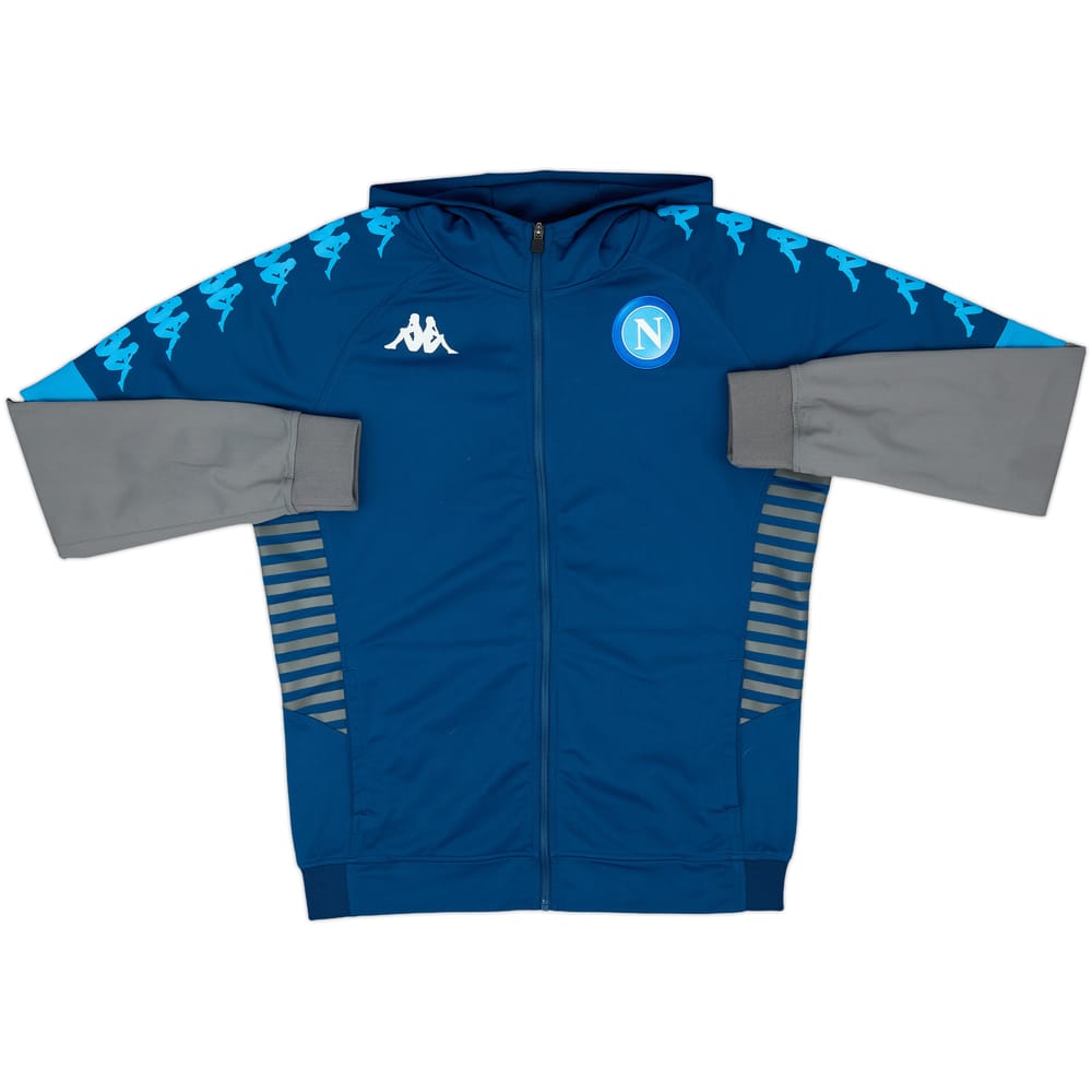 2019-20 Napoli Kappa Hooded Track Jacket - 7/10 - (L)