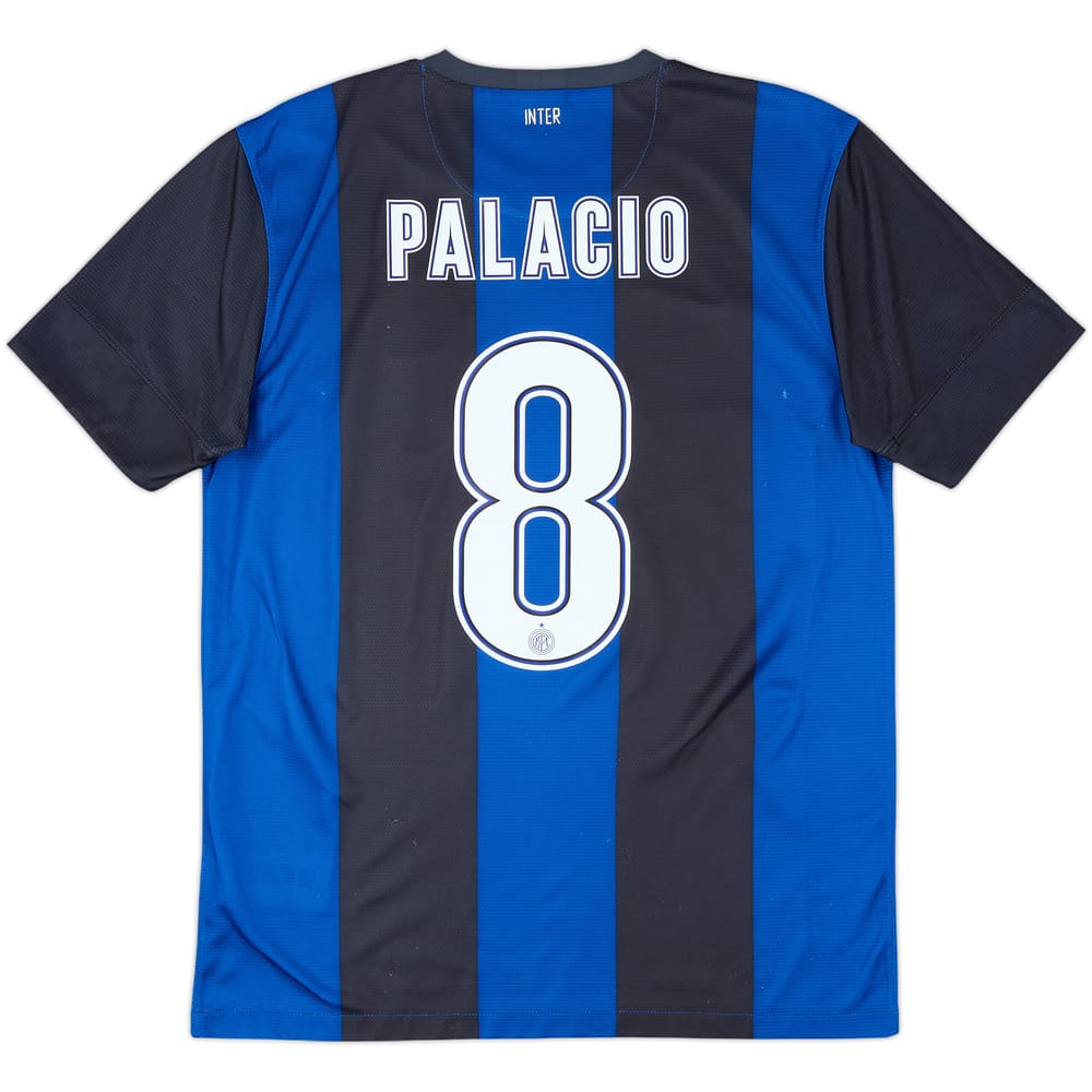 2012-13 Inter Milan Home Shirt Palacio #8 - 6/10 - (M)