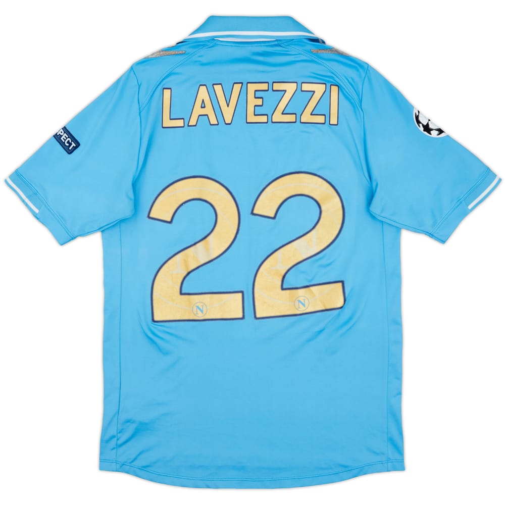2011-12 Napoli Home Shirt Lavezzi #22 - 4/10 - (S)