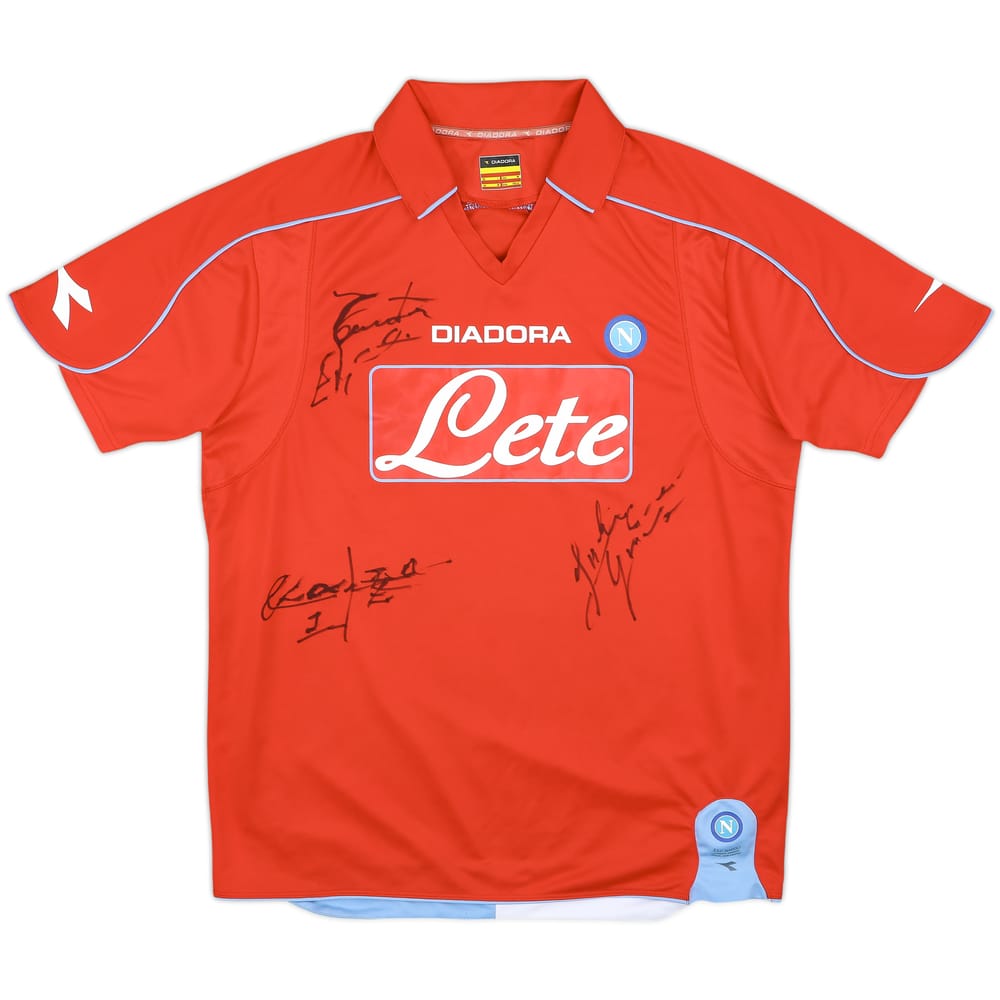 2008-09 Napoli Signed Away Shirt - 9/10 - (M)
