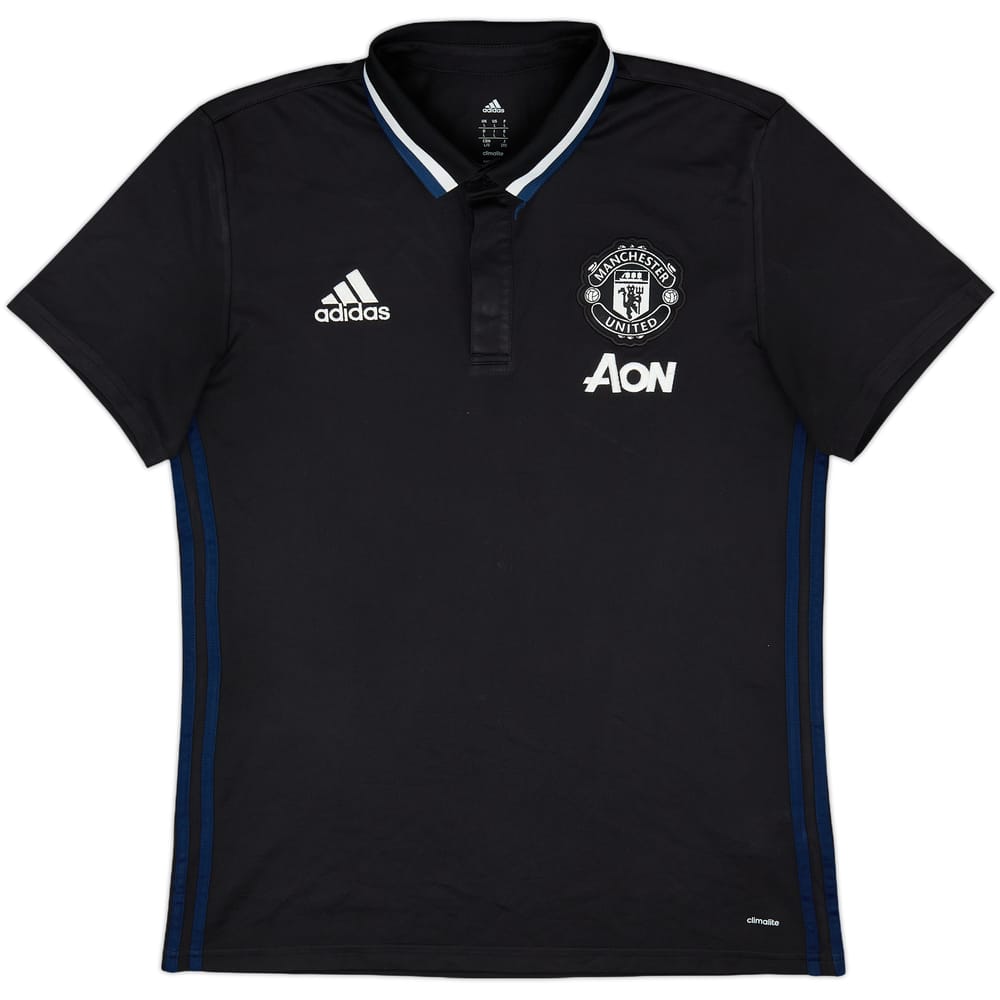 2016-17 Manchester United adidas Polo Shirt - 7/10 - (L)