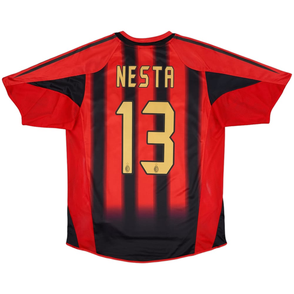 2004-05 AC Milan Home Shirt Nesta #13 - 9/10 - (M)