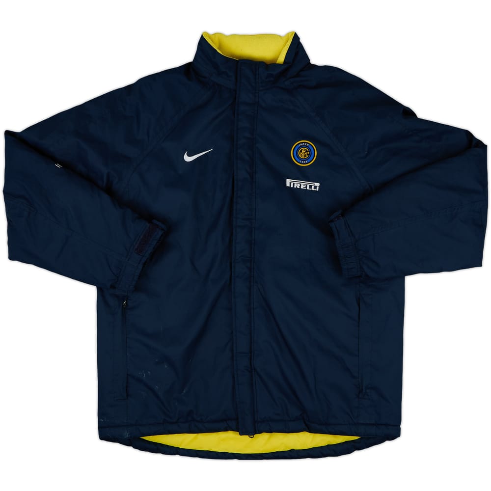 2001-02 Inter Milan Nike Padded Hooded Bench Coat - 6/10 - (L)