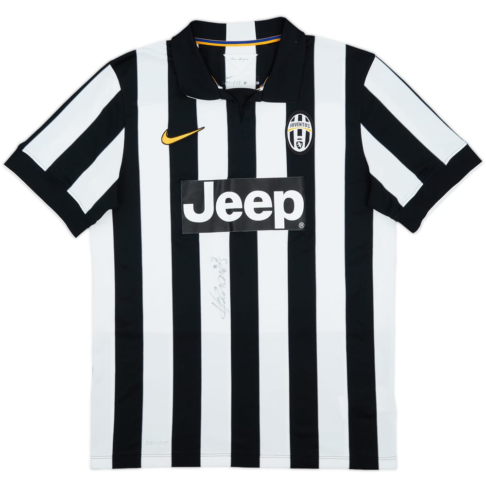 2014-15 Juventus Signed Home Shirt - 7/10 - (L)