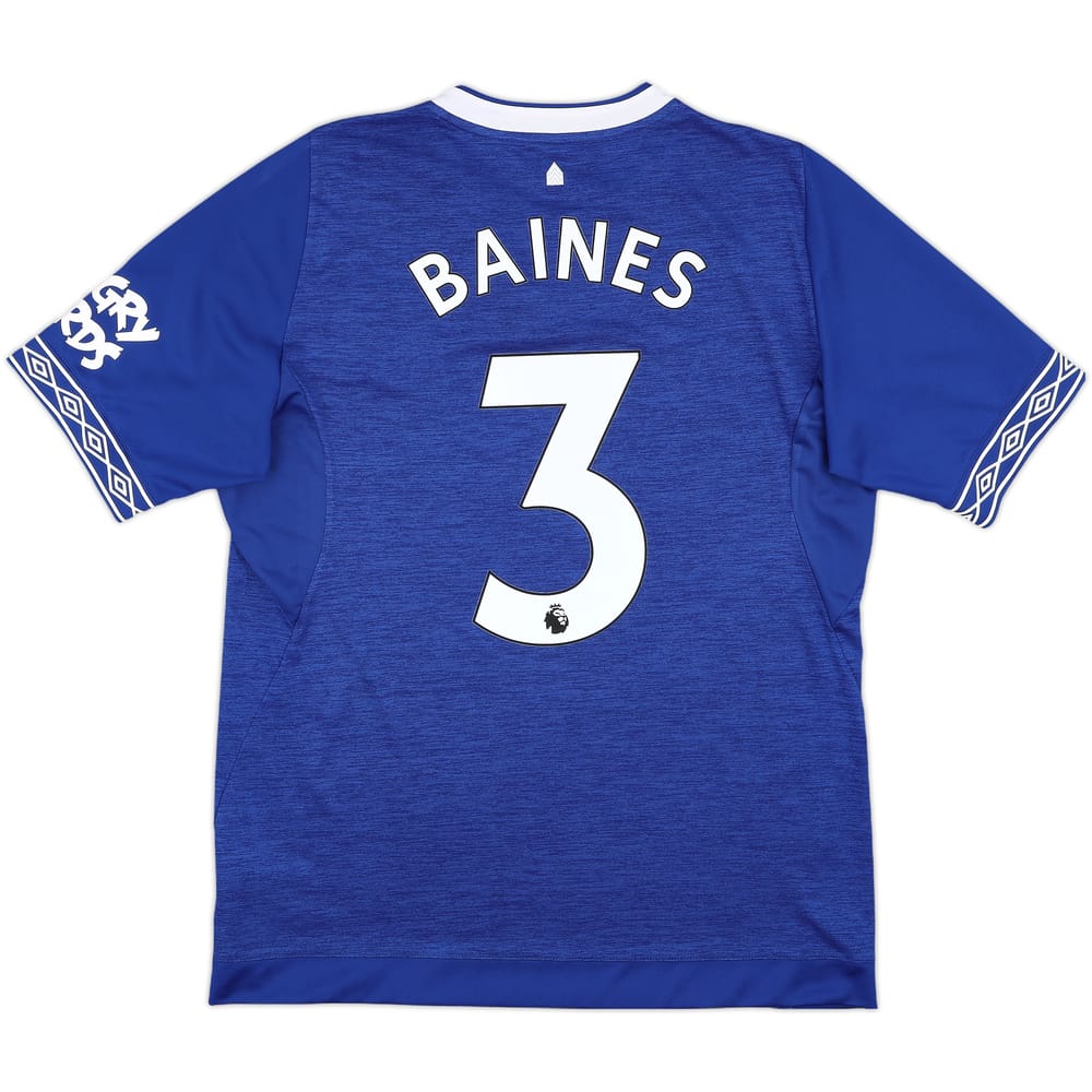 2018-19 Everton Home Shirt Baines #3 - 10/10 - (L)