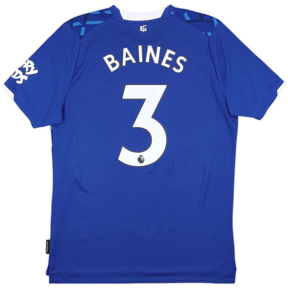 2019-20 Everton Home Shirt Baines #3 - 8/10 - (L)