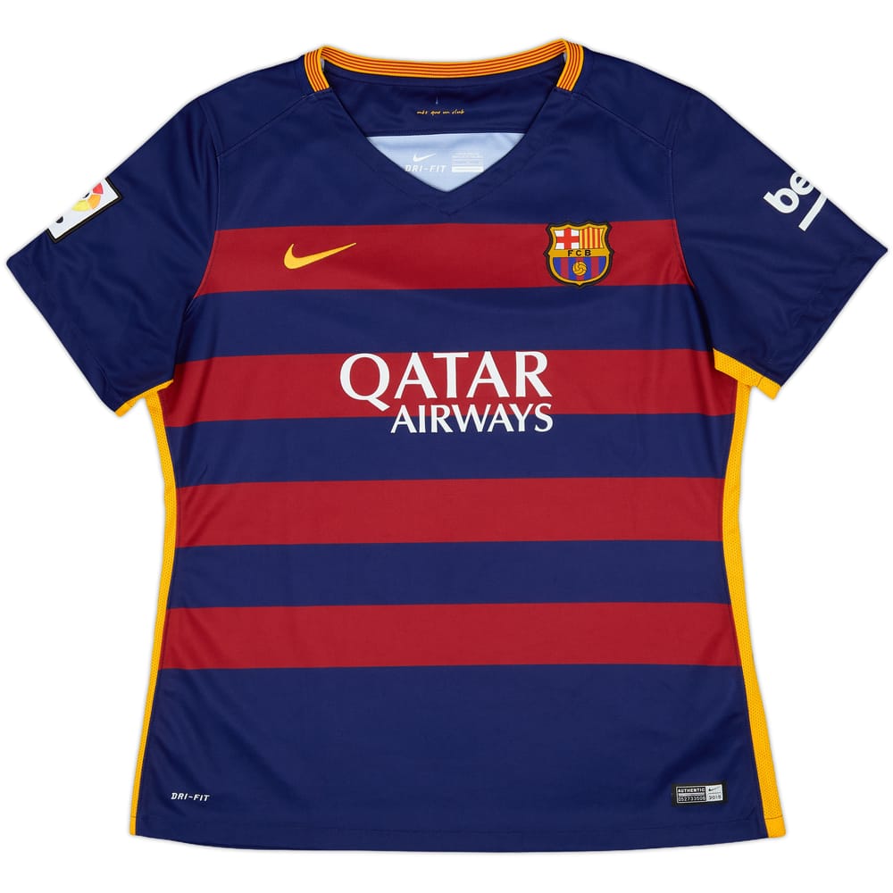 2015-16 Barcelona Home Shirt - 9/10 - (Women's XL)