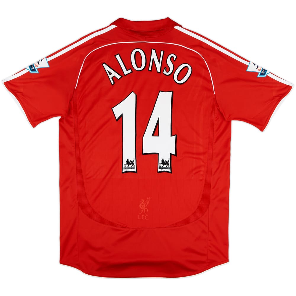 2006-08 Liverpool Home Shirt Alonso #14 - 6/10 - (M)