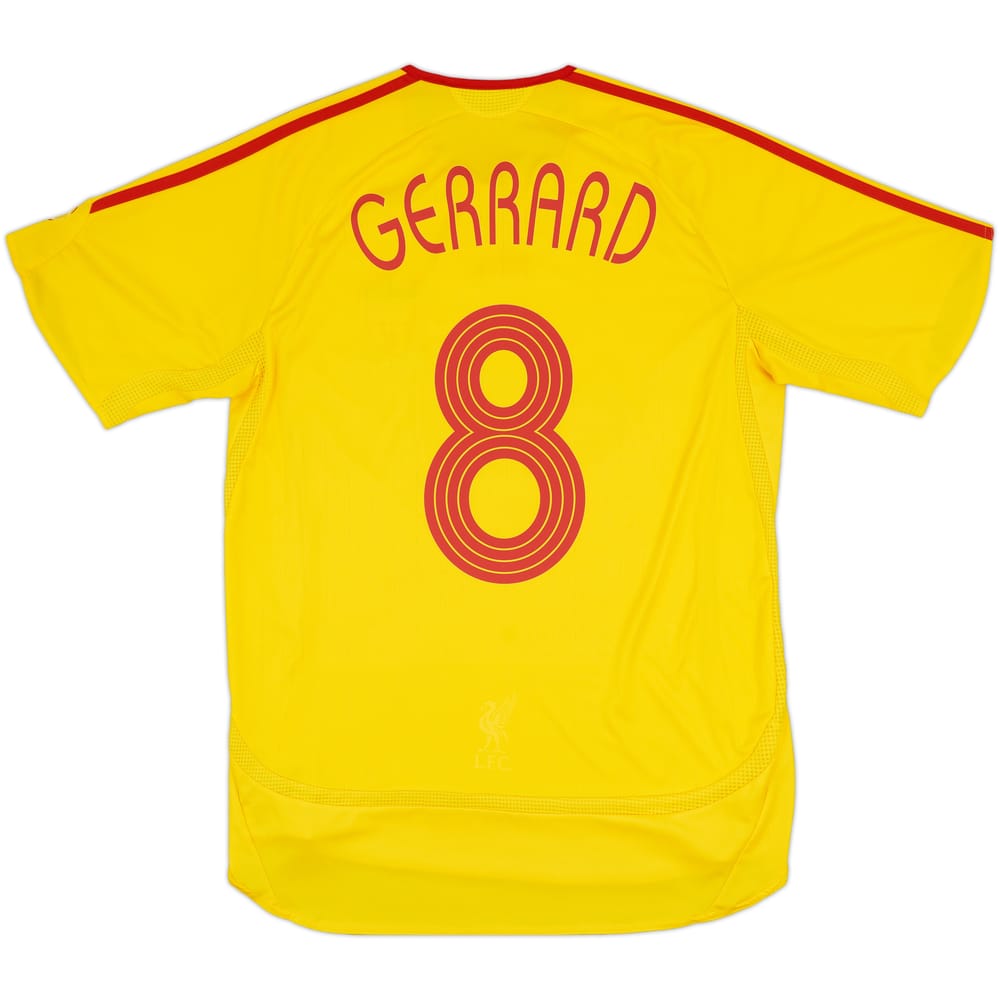 2006-07 Liverpool Away Shirt Gerrard #8 - 7/10 - (M)