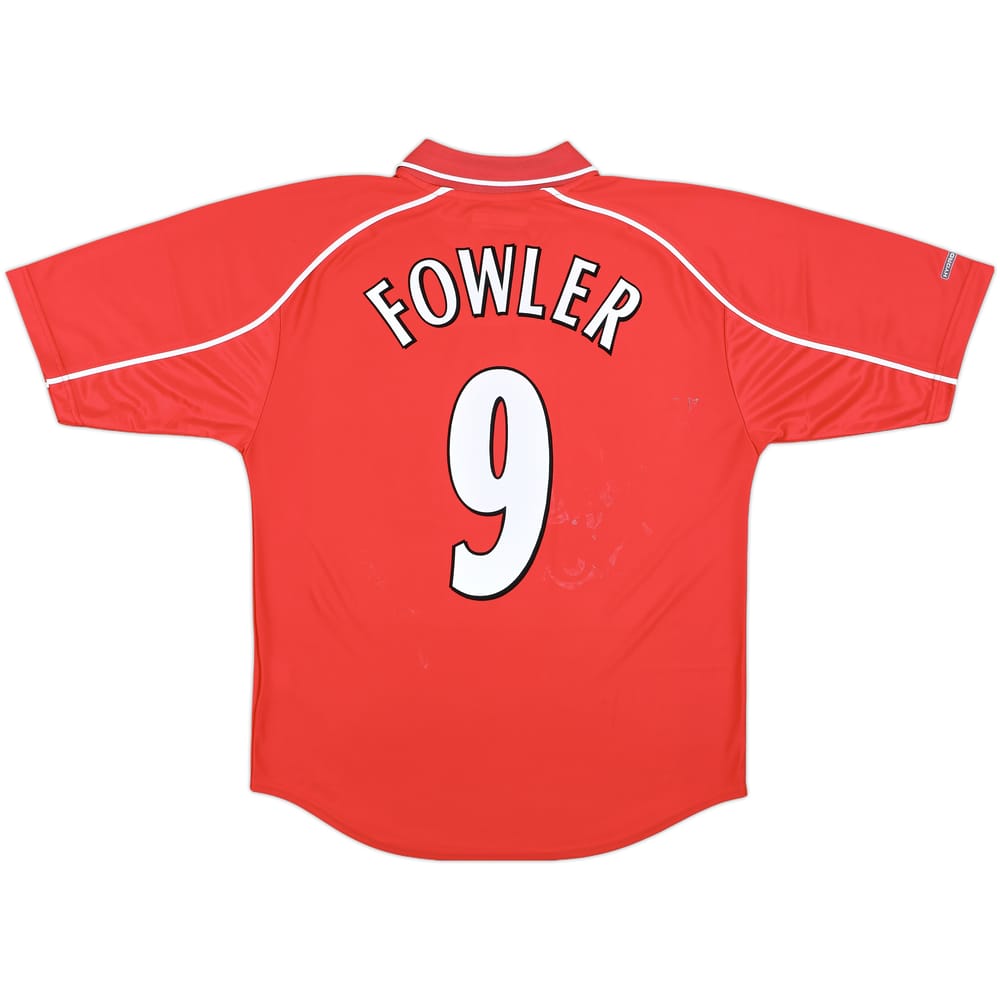 2000-02 Liverpool Home Shirt Fowler #9 - 5/10 - (M)