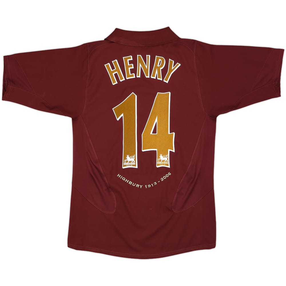 2005-06 Arsenal Home Shirt Henry #14 - 8/10 - (S)