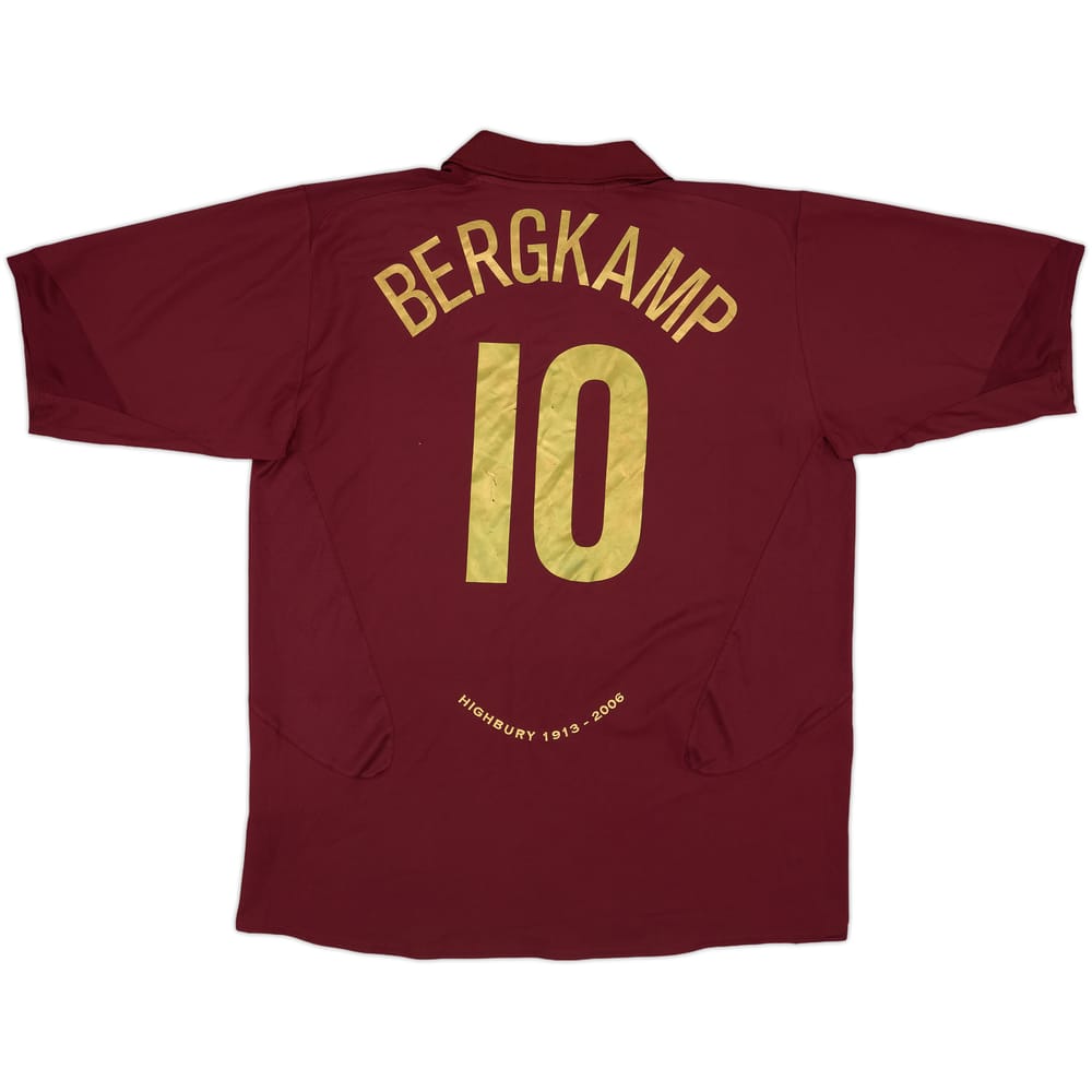 2005-06 Arsenal Home Shirt Bergkamp #10 (XXL)