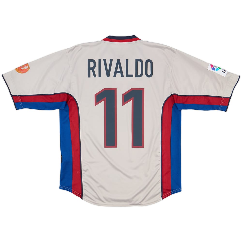 1998-01 Barcelona Away Shirt Rivaldo #11 - 7/10 - (M)