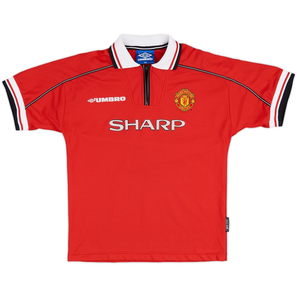 1998-00 Manchester United Home Shirt - 6/10 - (L.Boys)