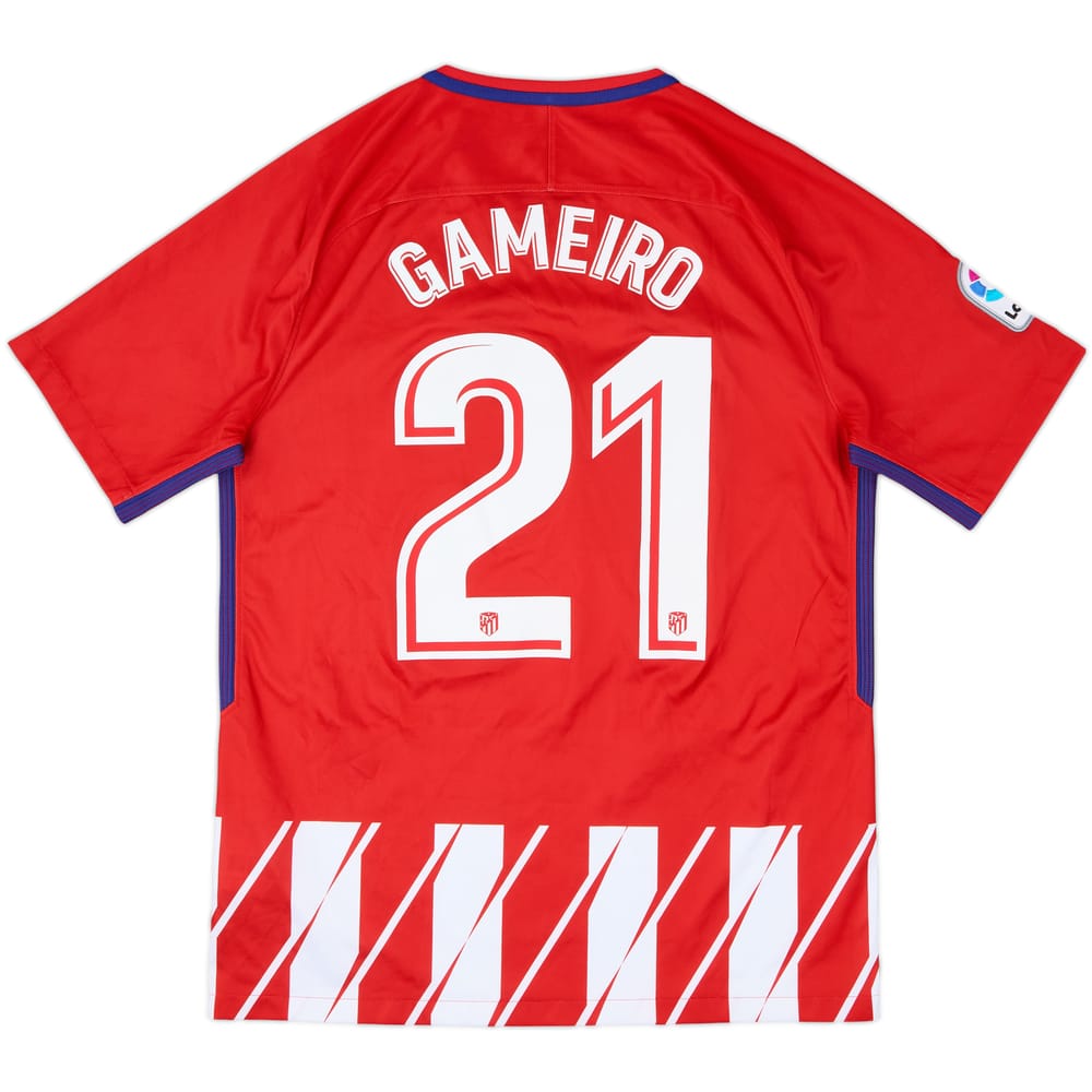 2017-18 Atletico Madrid Home Shirt Gameiro #21 - 9/10 - (M)