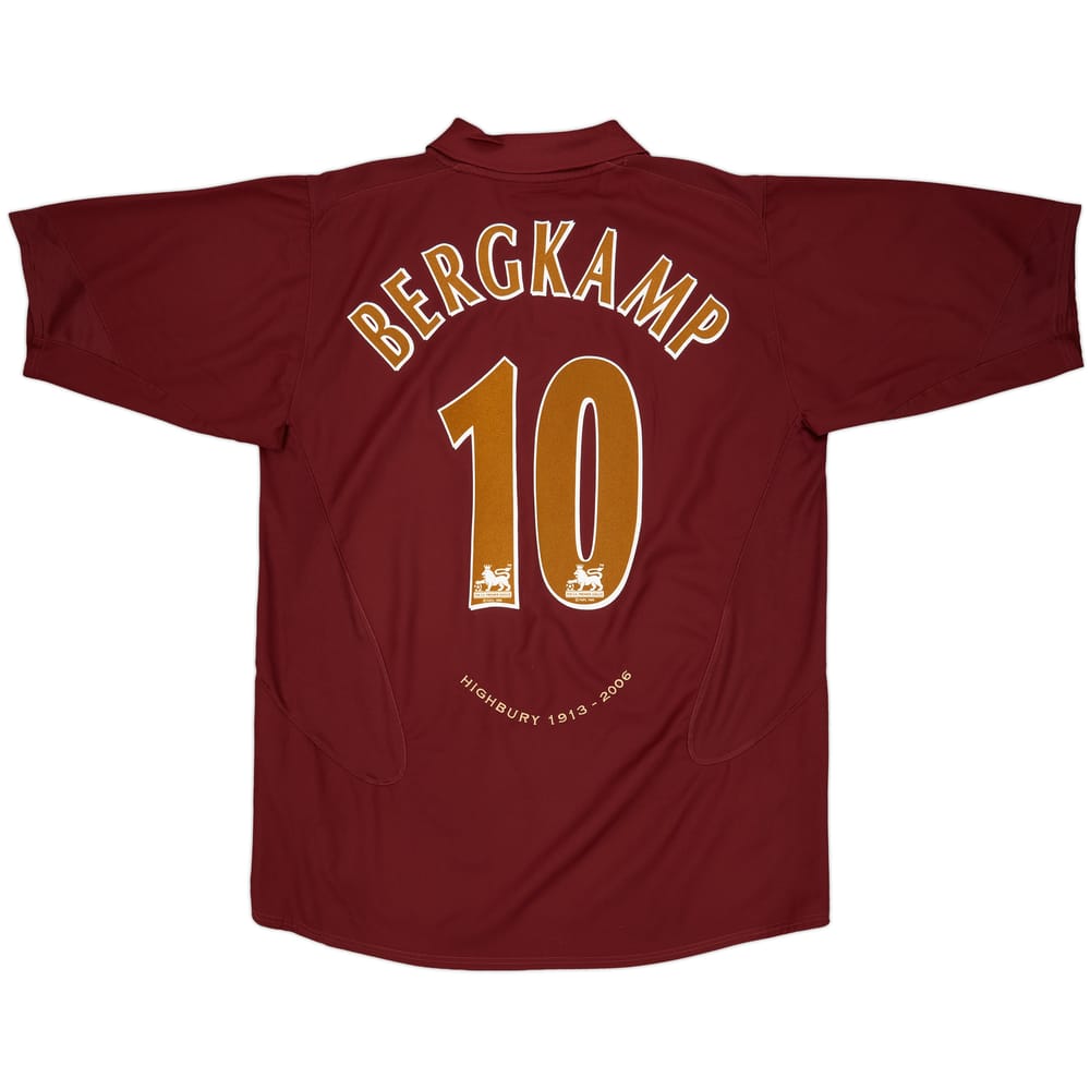 2005-06 Arsenal Home Shirt Bergkamp #10 - 5/10 - (XL)