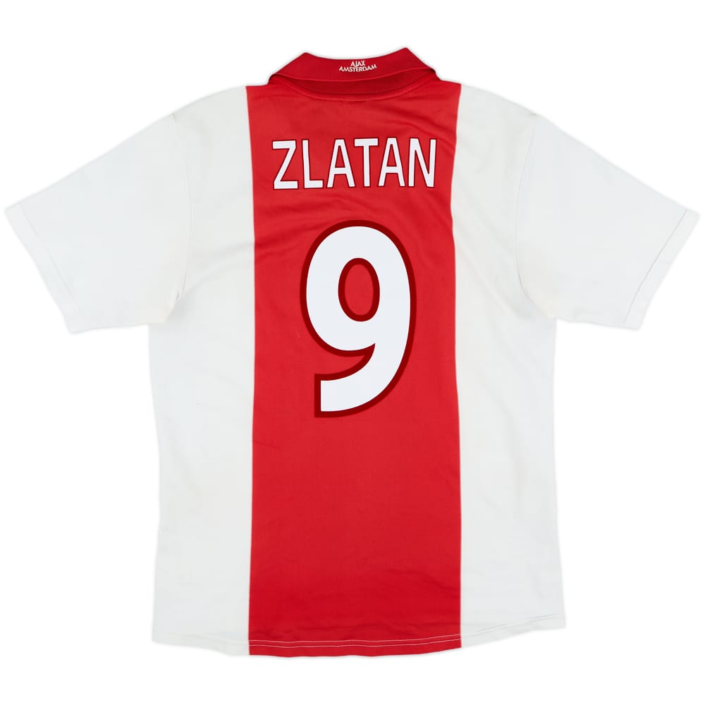 2001-02 Ajax Home Shirt Zlatan #9 - 8/10 - (M)