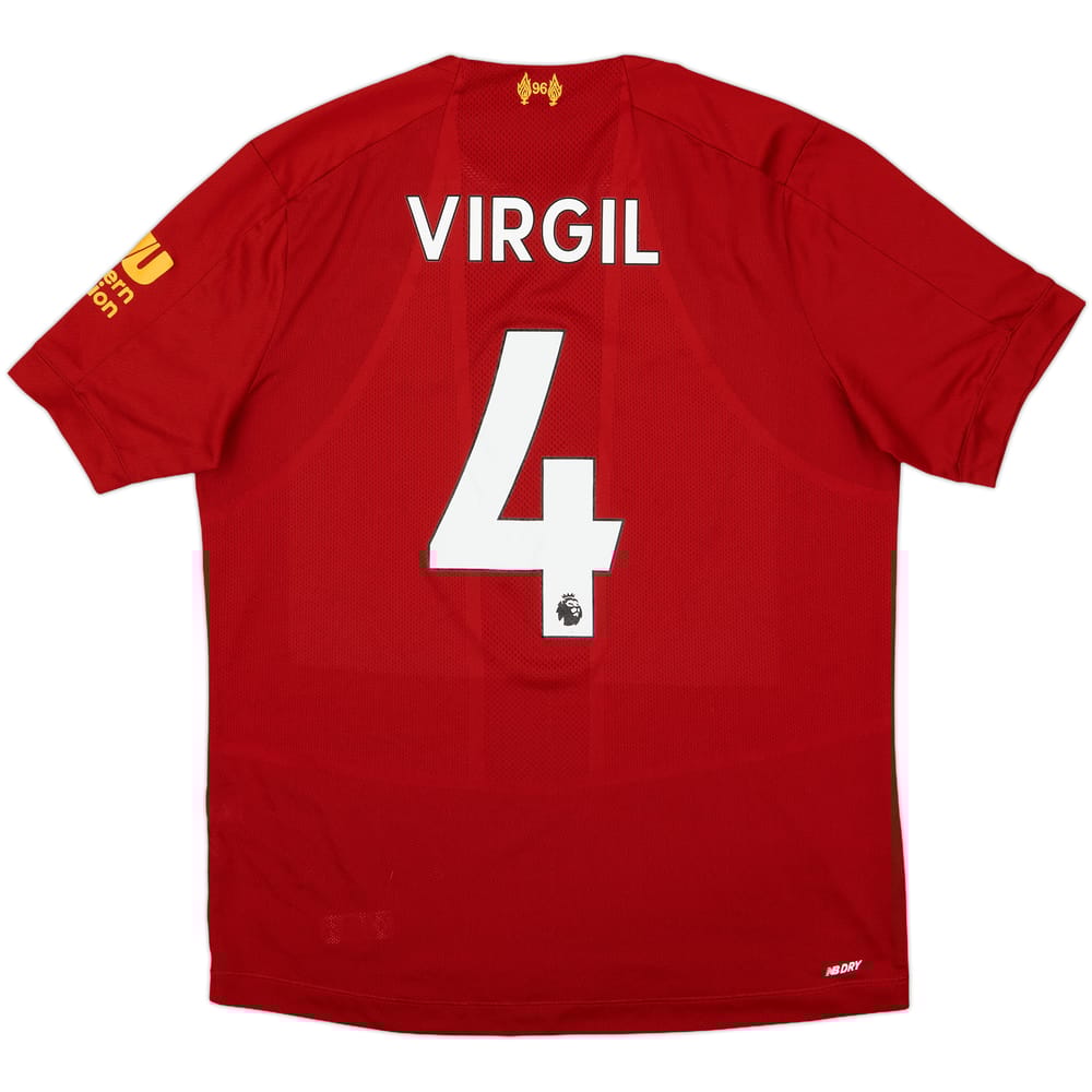 2019-20 Liverpool Home Shirt Virgil #4 - 7/10 - (M)