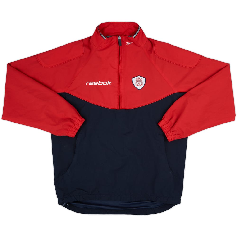 2001-02 Liverpool Reebok 1/4 Zip Track Jacket - 7/10 - (XS)