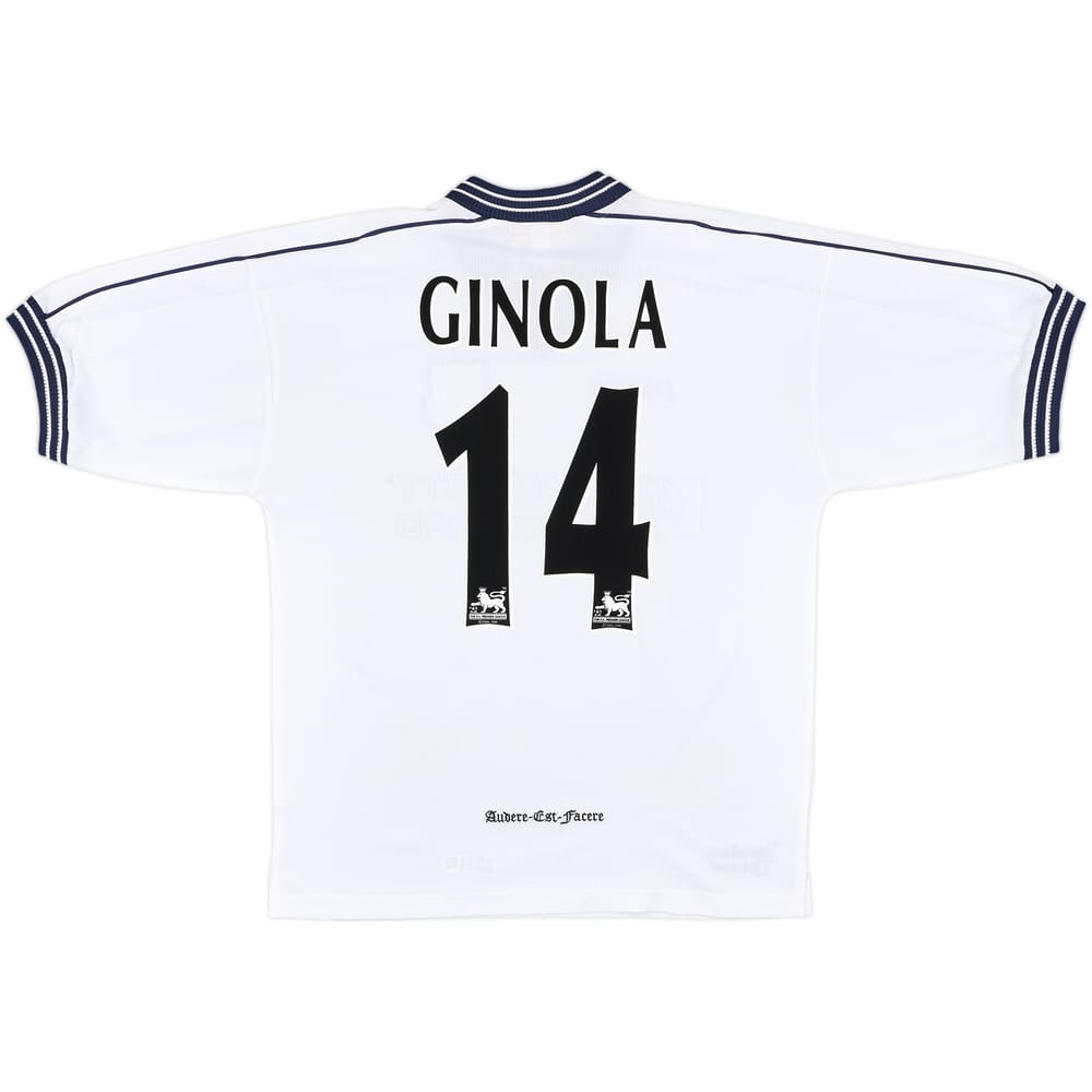 1997-99 Tottenham Home Shirt Ginola #14 - 9/10 - (M)