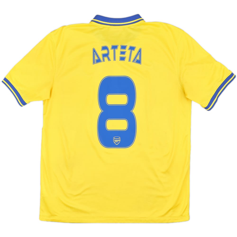 2013-14 Arsenal Away Shirt Arteta #8 - 8/10 - (L)