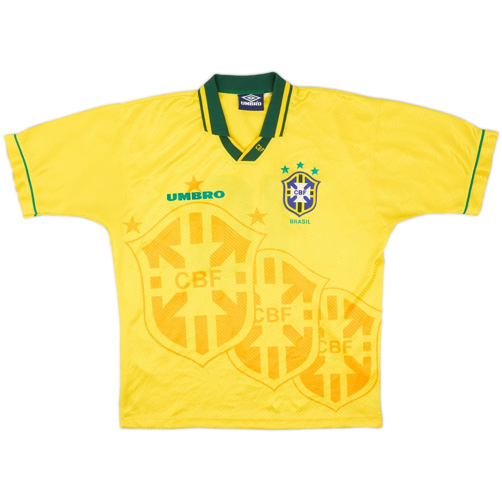 1994 Brazil Home Shirt #10 - 8/10 - (XL)
