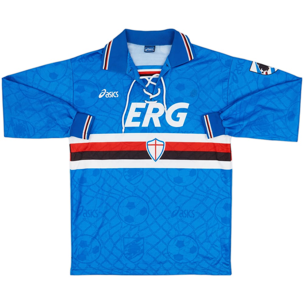 1994-95 Sampdoria Home L/S Shirt - 8/10 - (XL)