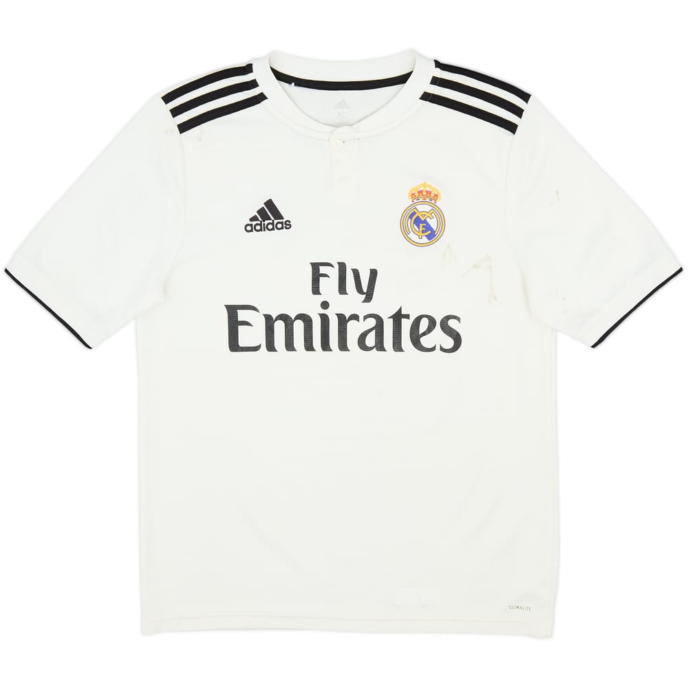 2018-19 Real Madrid Home Shirt - 5/10 - (L.Boys)