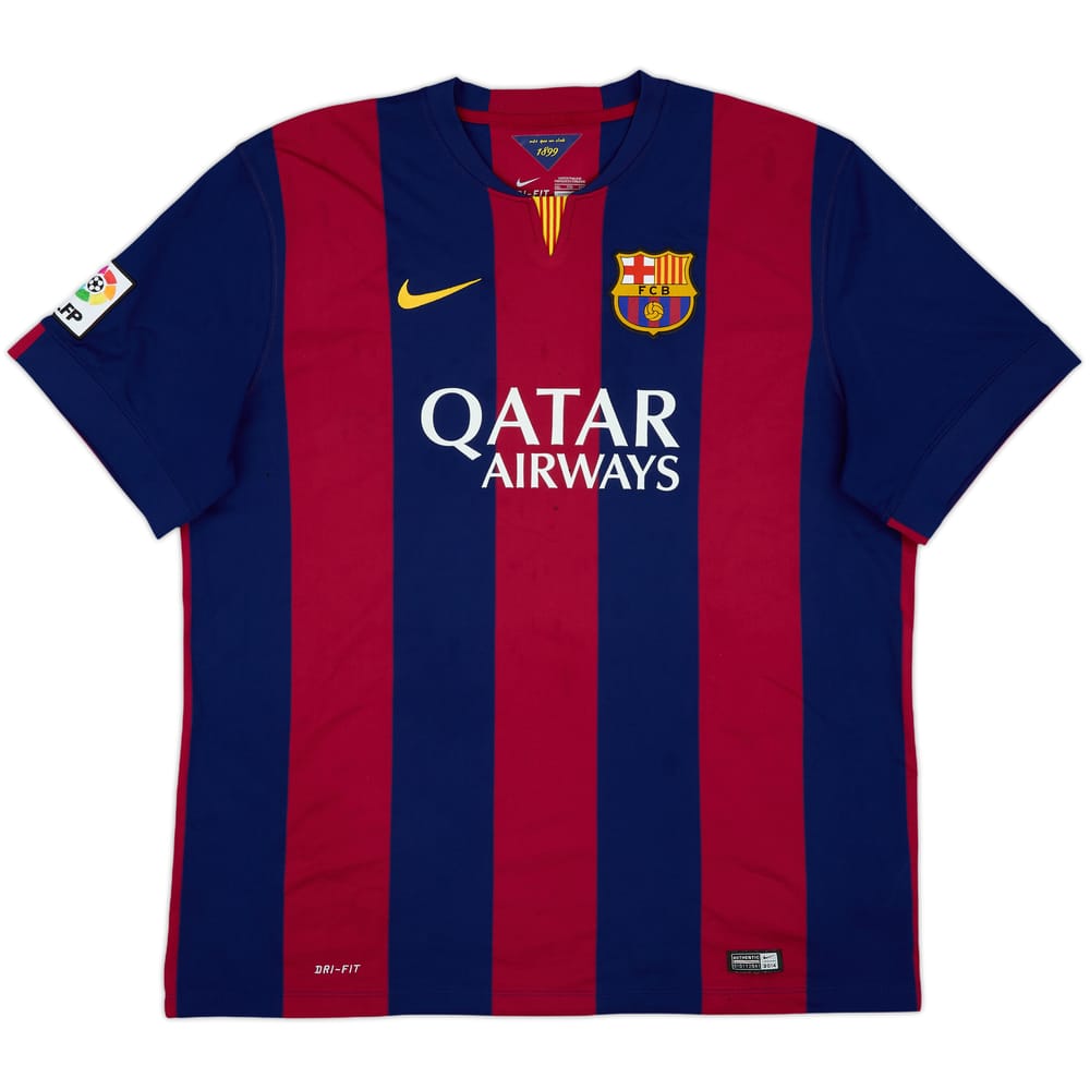 2014-15 Barcelona Home Shirt - 4/10 - (XXL)