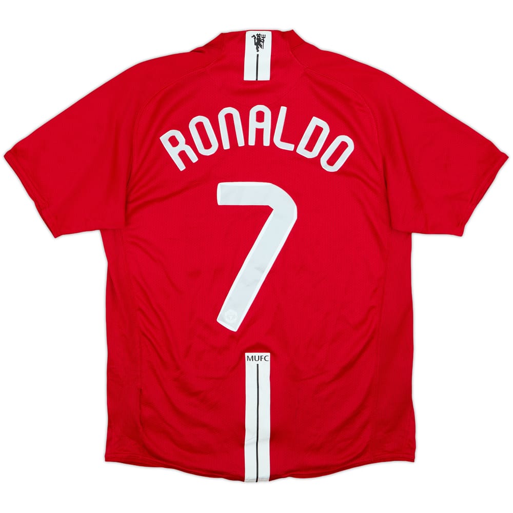 2007-09 Manchester United Home Shirt Ronaldo #7 - 6/10 - (M)