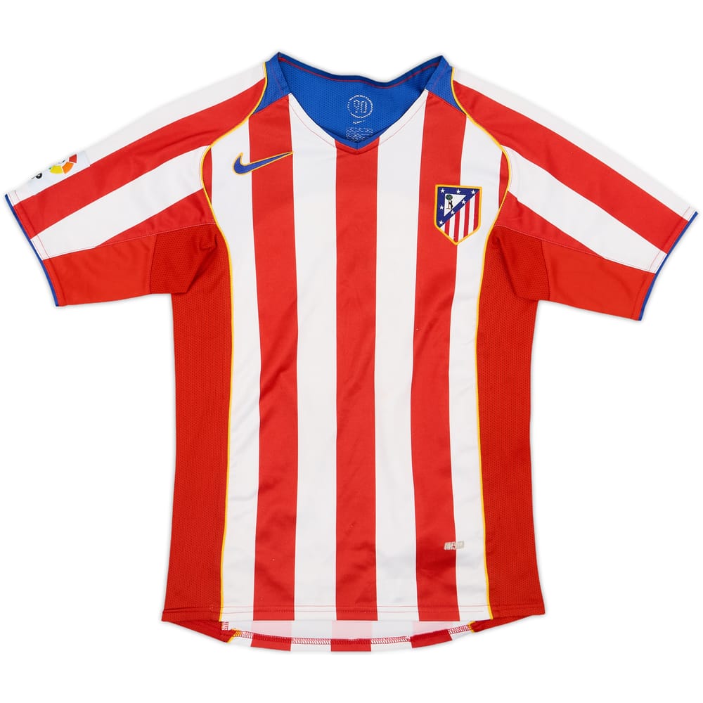 2004-05 Atletico Madrid Home Shirt - 8/10 - (M.Boys)