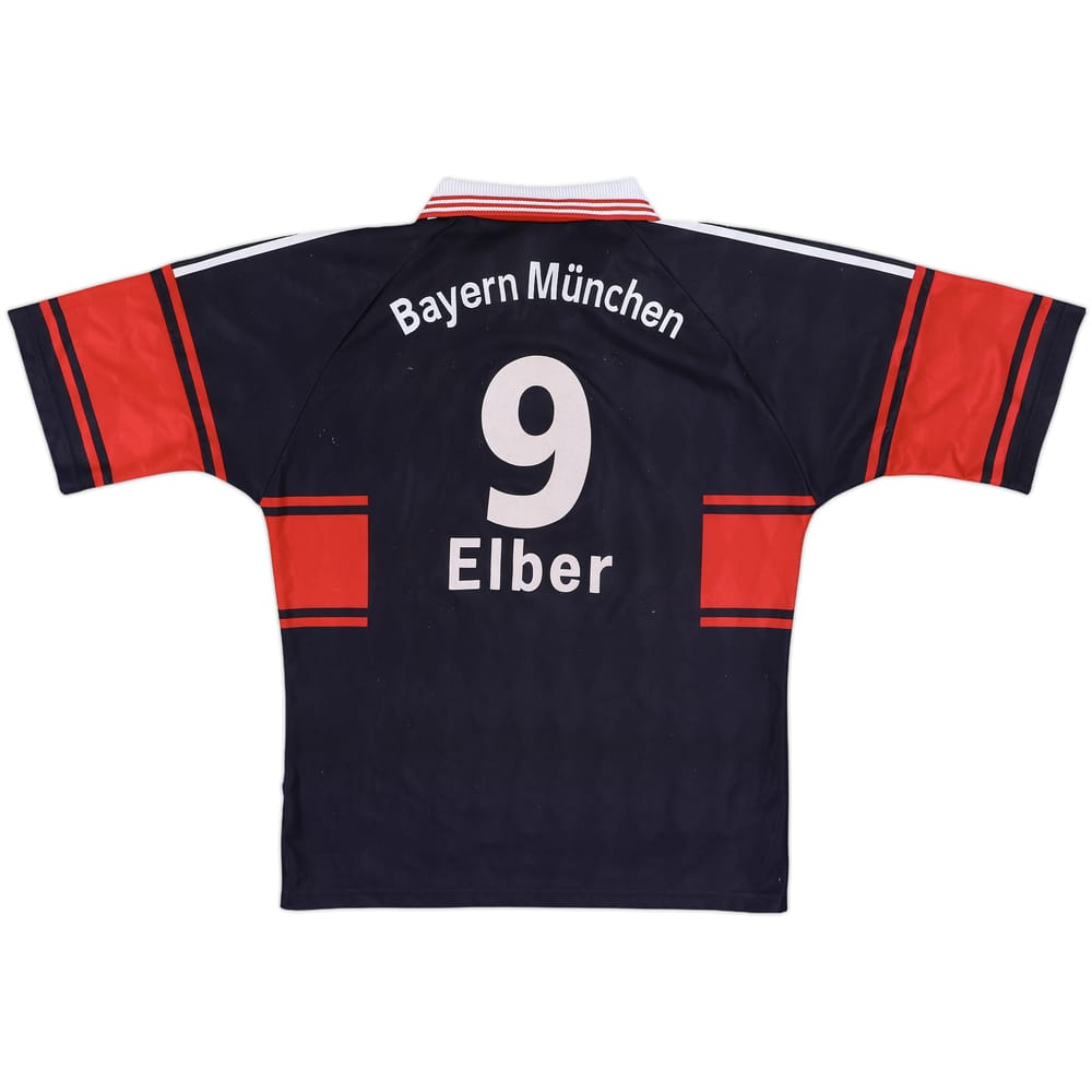 1997-99 Bayern Munich Home Shirt Elber #9 - 8/10 - (M)