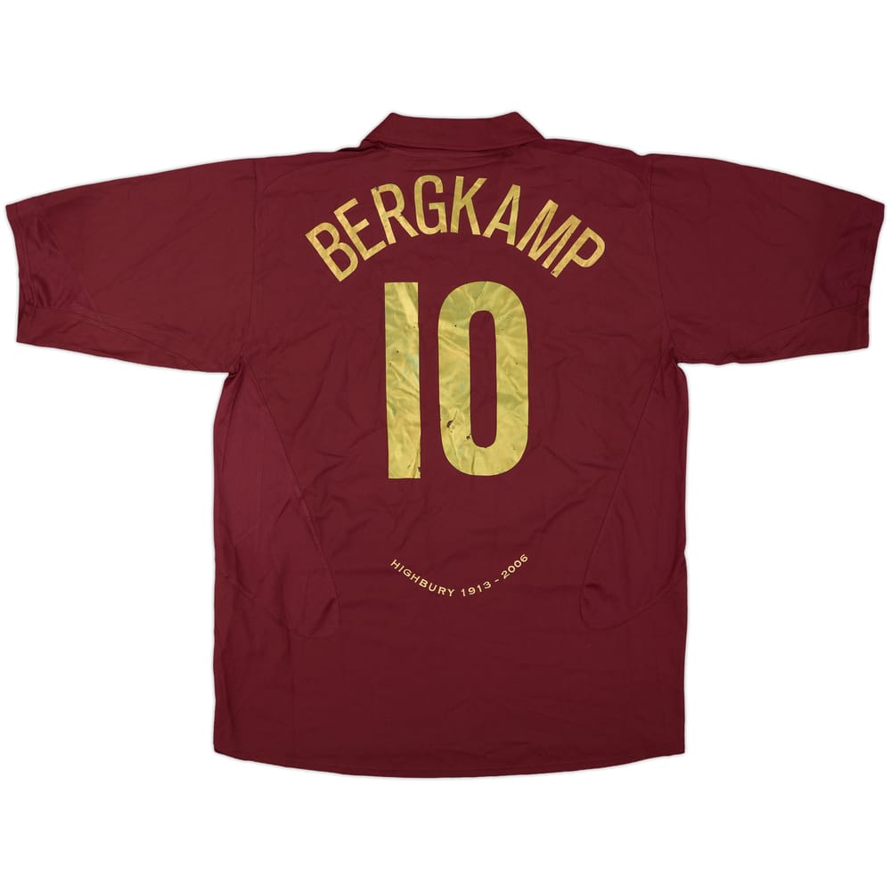 2005-06 Arsenal Home Shirt Bergkamp #10 (XXL)