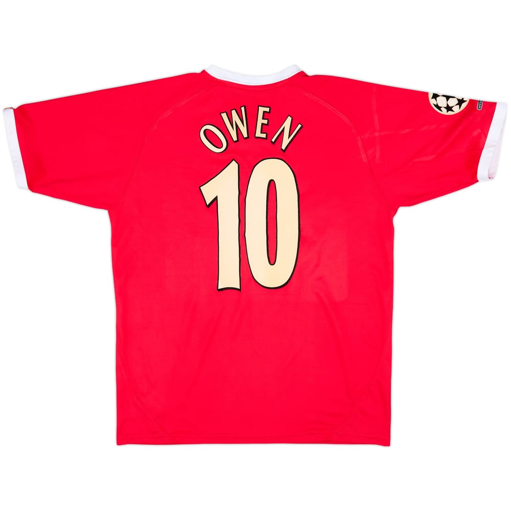 2001-03 Liverpool CL Shirt Owen #10 - 7/10 - (M)