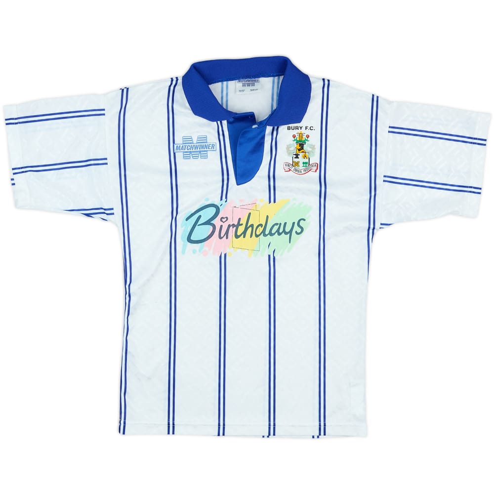 1994-95 Bury Home Shirt - 8/10 - (M.Boys)