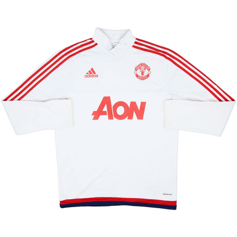 2015-16 Manchester United adidas 1/4 Zip Drill Top - 7/10 - (XL)