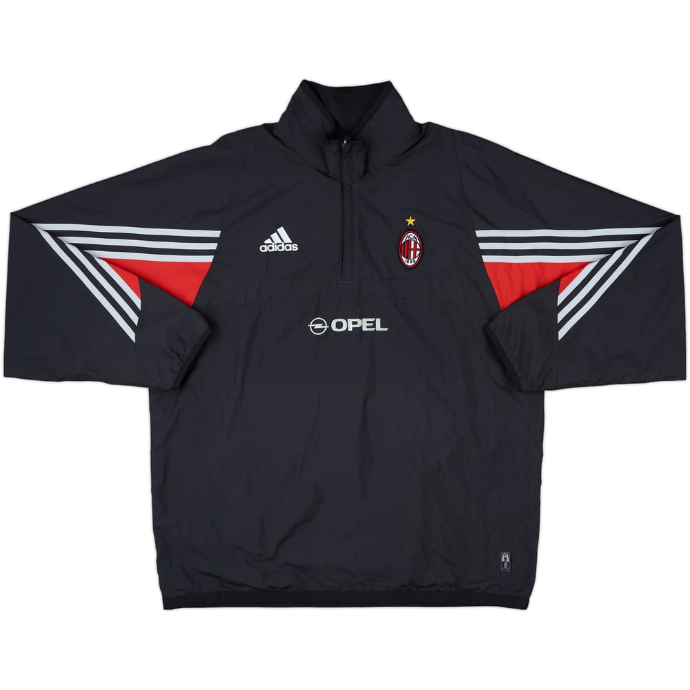 2003-04 AC Milan adidas 1/4 Zip Drill Top - 5/10 - (XL)