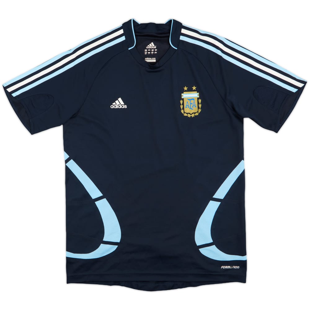 2008-09 Argentina Player Issue adidas Training Shirt - 8/10 - (M)