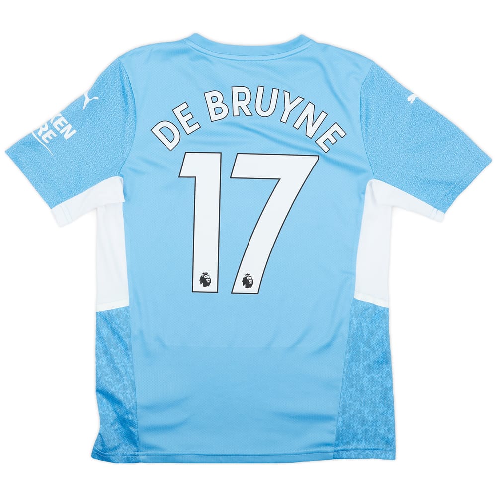 2021-22 Manchester City Home Shirt De Bruyne #17 - 7/10 - (S)
