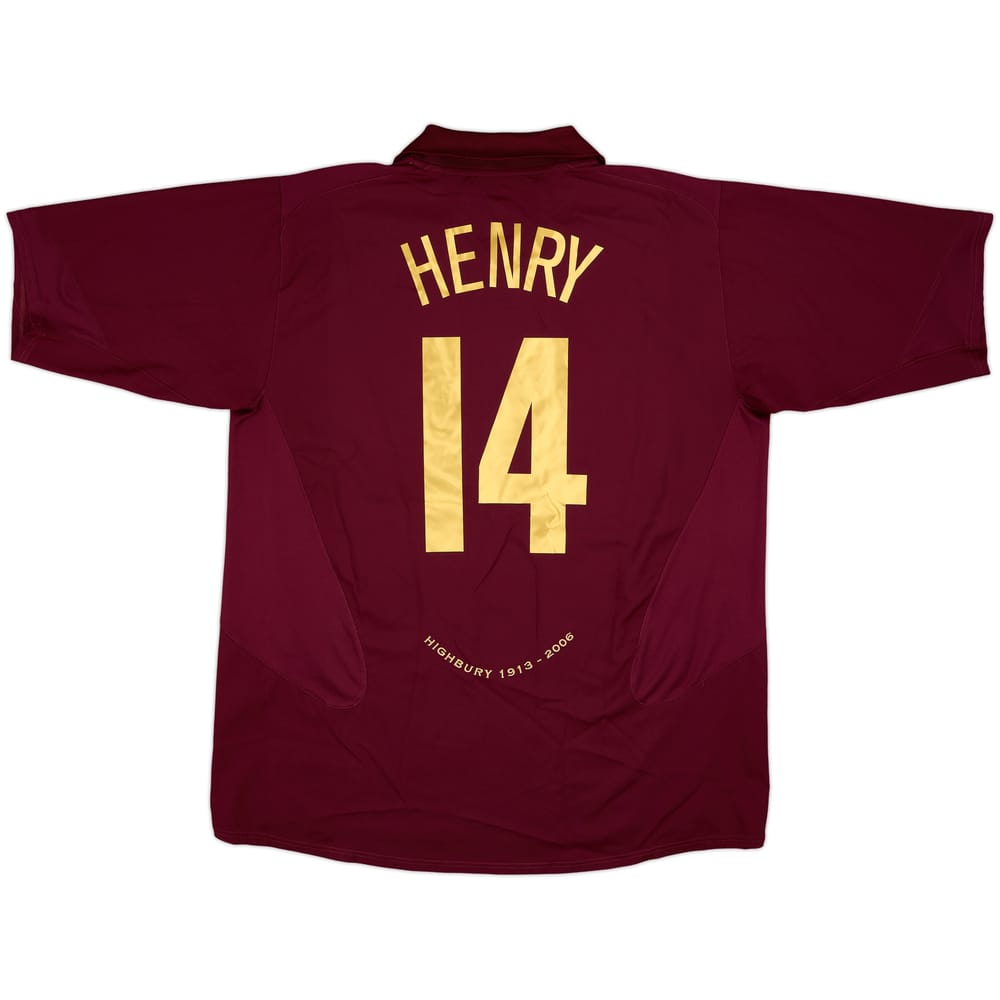 2005-06 Arsenal Home Shirt Henry #14 - 10/10 - (XXL)
