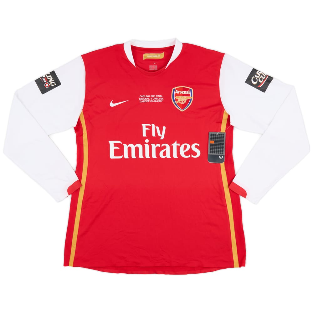 2007 Arsenal Carling Cup Final Player Issue Home Shirt